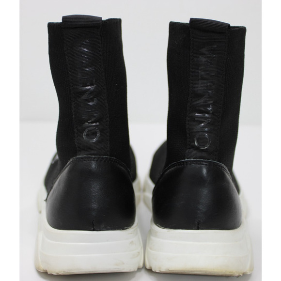 Valentino Shoes Women's Size 8 Slip On Stretch Sock Sneakers Black - Picture 5 of 15